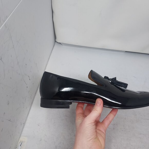 Christian Louboutin Black Patent Tassel Slip-On Loafers main image 10